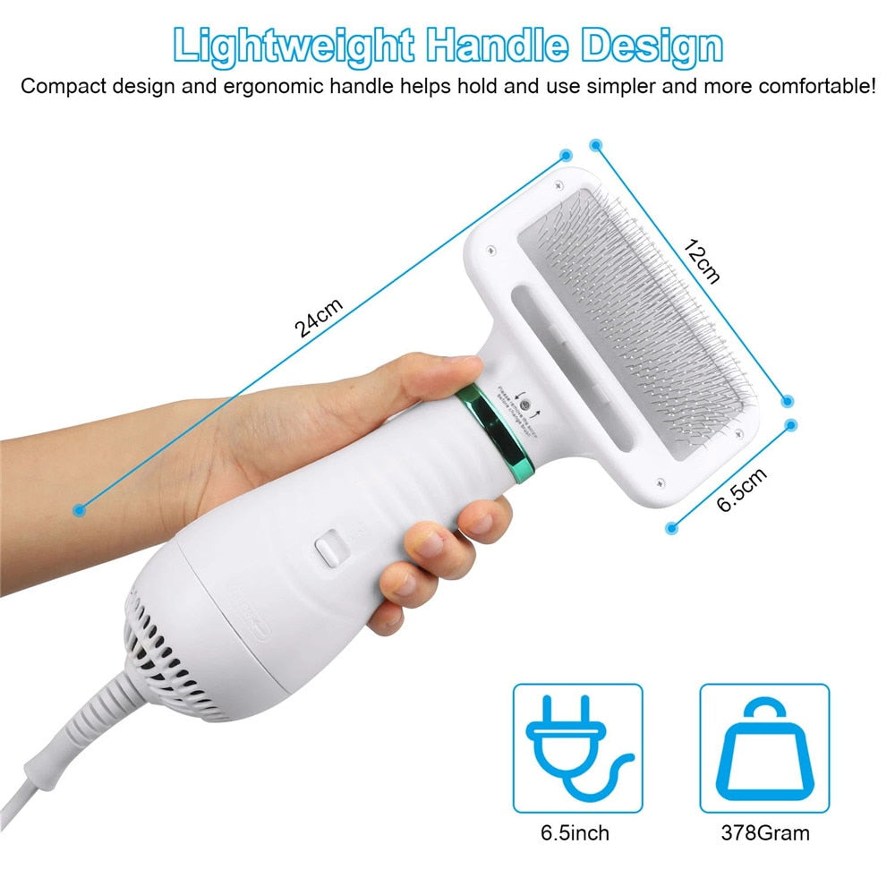 2-in-1 Pet Blow Dryer and Comb