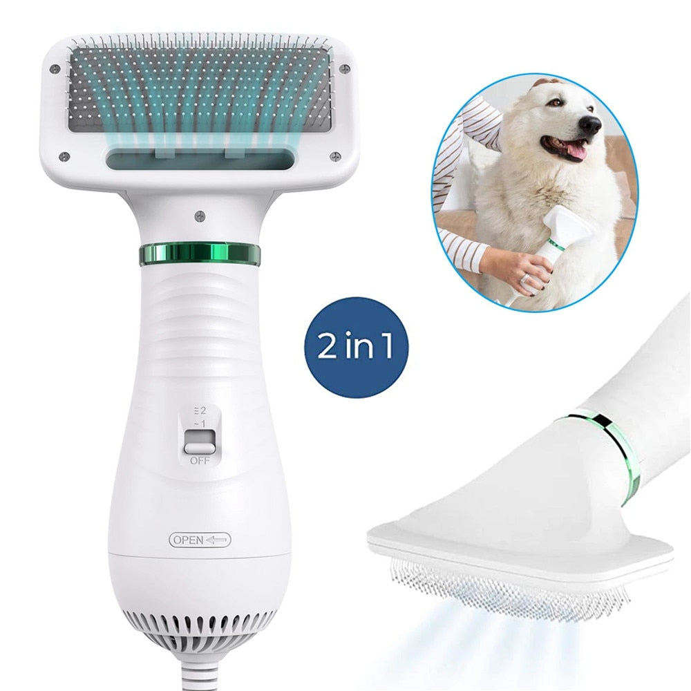2-in-1 Pet Blow Dryer and Comb