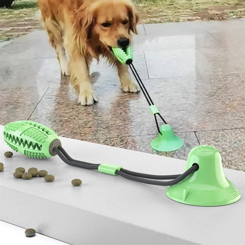 Interactive Silicone Suction Cup Dog Ball Toy