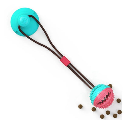 Interactive Silicone Suction Cup Dog Ball Toy