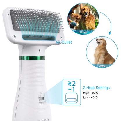 2-in-1 Pet Blow Dryer and Comb